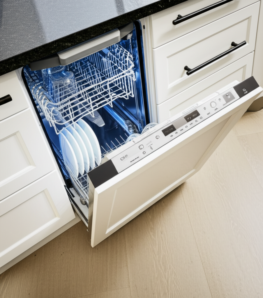 Cove premium dishwasher with interior detail