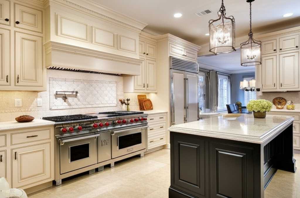 Dacor professional-style kitchen with luxury appliances